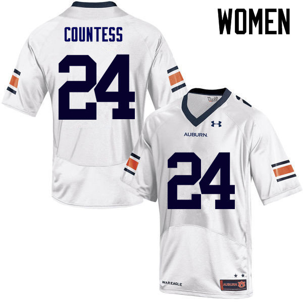 Women's Auburn Tigers #24 Blake Countess White College Stitched Football Jersey